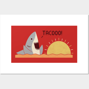 Taco Shark Posters and Art